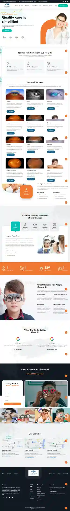 Sav Drishti Eye Care — website by CS Groups