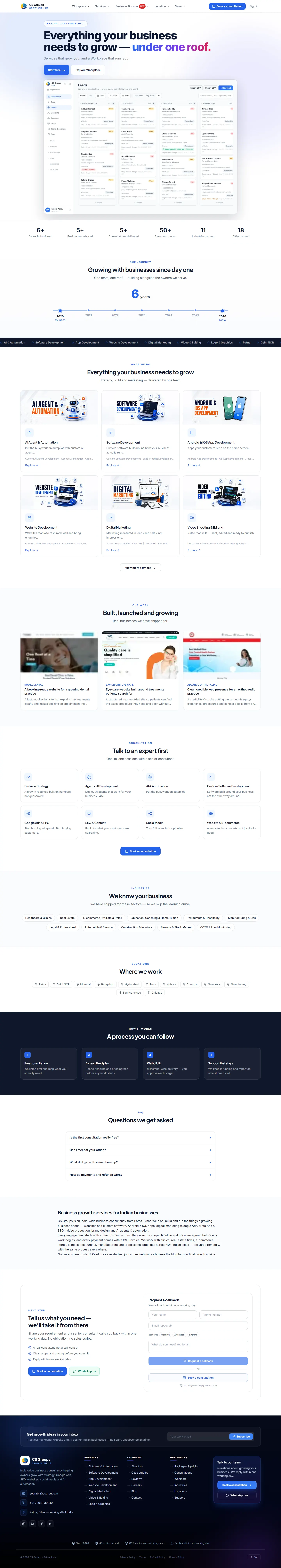 CS Groups — our own business website — CS Groups (our own website)